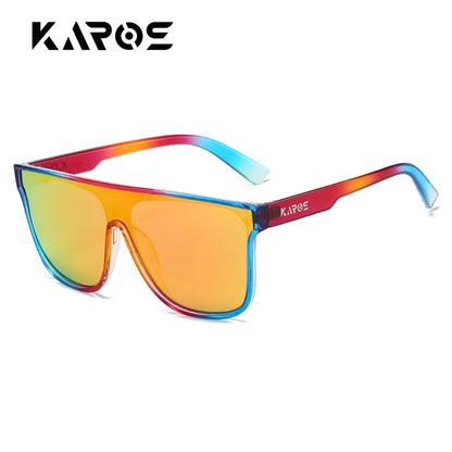 KAROS Polarized Oversized Fashion Sunglasses Men Women Outdoor Large Frame Sports Goggle Beach Sun Glasses Polarized UV400 Eyew