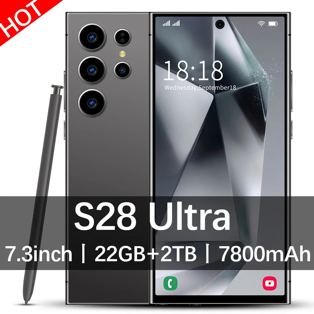2026 New S28 Ultra Global Edition Original Smart Dual Card Battery Facial Recognition Function CASE