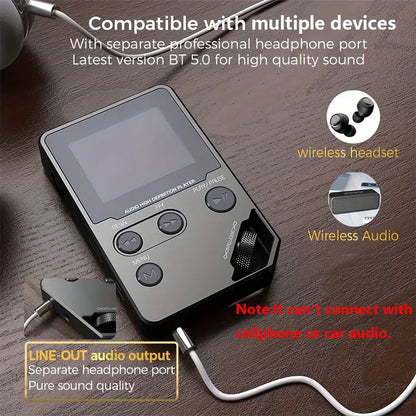 8GB Lossless Bluetooth MP3 Player with FM Radio