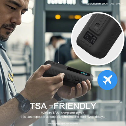 Silikonhülle für Anker Zolo 25000mAh 165W Powerbank Tragbares Ladegerät Schutzhülle Reisetasche TF/SIM-Aufbewahrungstasche