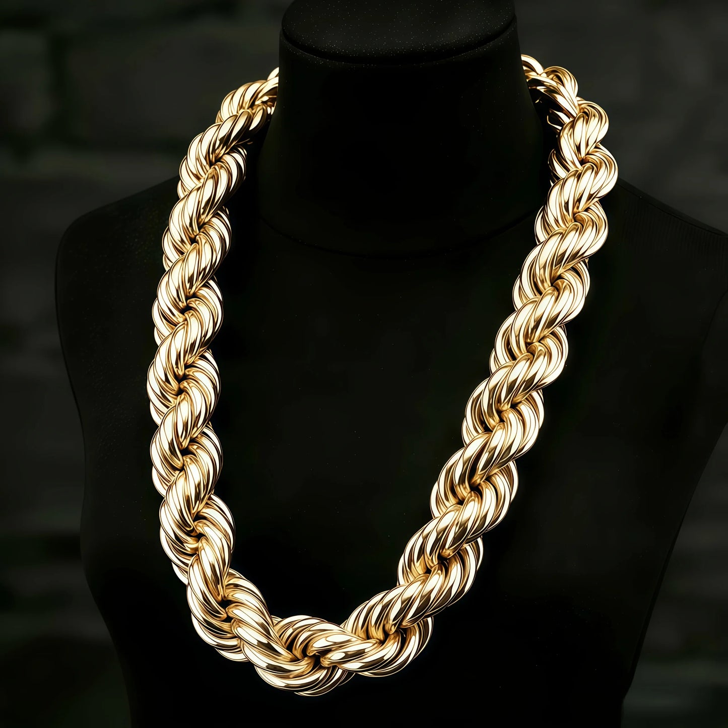 925 Silvery Plated 12mm Sparkling Twisted Rope Necklace for Men And Women, Suitable for Casual Attire And Wedding Gifts.Suitable