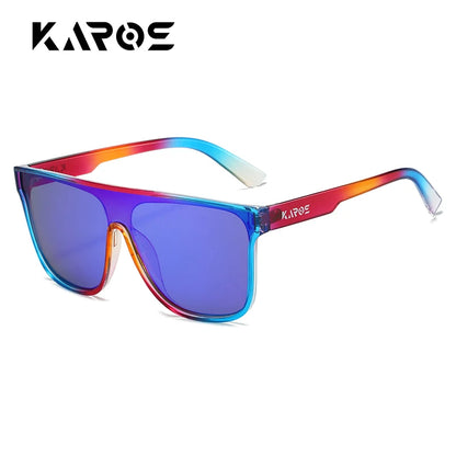 KAROS Polarized Oversized Fashion Sunglasses Men Women Outdoor Large Frame Sports Goggle Beach Sun Glasses Polarized UV400 Eyew