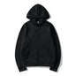 Unisex Hooded Sweatshirt Jacket - Pure Color Loose Fit Sports Wear for Spring and Autumn