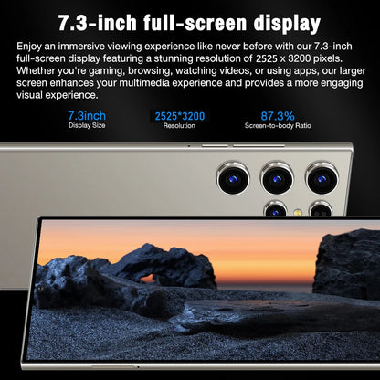 2026 HOT S26 Ultra NEW 7.3HD Global Edition Original Smart Dual Card 7800mAh Battery Facial Recognition Function