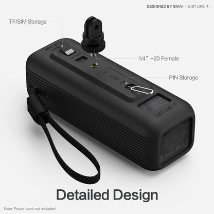 Silikonhülle für Anker Zolo 25000mAh 165W Powerbank Tragbares Ladegerät Schutzhülle Reisetasche TF/SIM-Aufbewahrungstasche