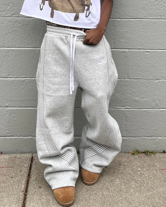 Straight Leg design Casual Pants  Baggy Fit Relaxed Fit Unisex