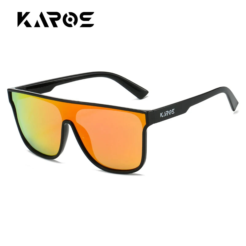 KAROS Polarized Oversized Fashion Sunglasses Men Women Outdoor Large Frame Sports Goggle Beach Sun Glasses Polarized UV400 Eyew