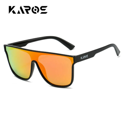 KAROS Polarized Oversized Fashion Sunglasses Men Women Outdoor Large Frame Sports Goggle Beach Sun Glasses Polarized UV400 Eyew
