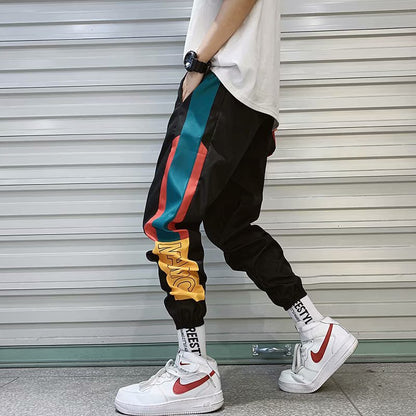 2021 New Hip Hop Streetwear Joggers Pants Men Casual Cargo Pant Trousers High Street Elastic Waist Harem Pant Man