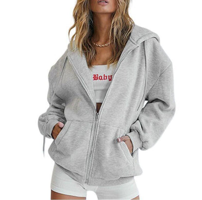 Cute Hooded Sweatshirt for Boys and Girls, Oversized Athletic Jacket with Drawstring Closure for Teens, Casual Fall Outerwear