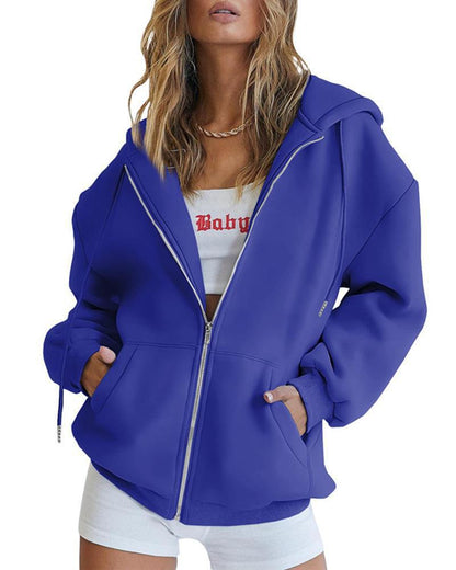 Cute Hooded Sweatshirt for Boys and Girls, Oversized Athletic Jacket with Drawstring Closure for Teens, Casual Fall Outerwear