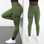 High-Waisted Double Ring Flat Printing Yogahose, schmal geschnittene Damenleggings