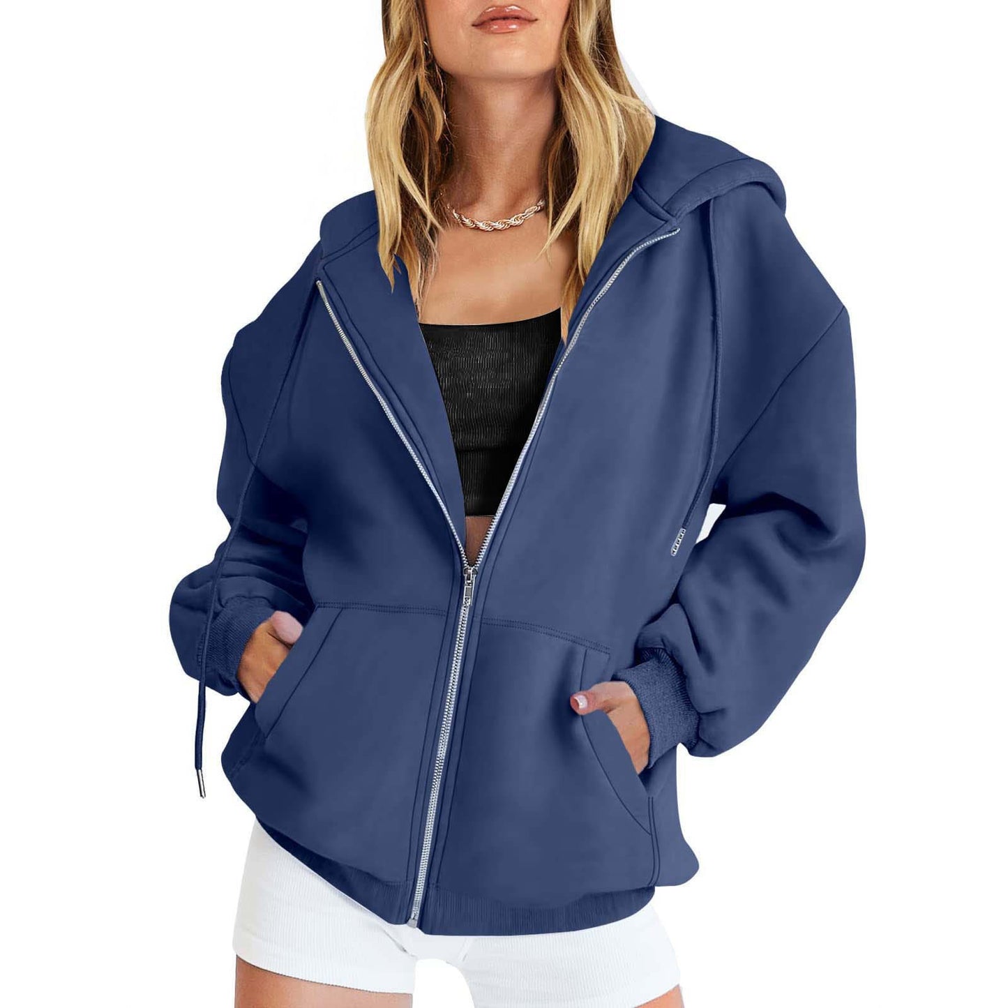 Cute Hooded Sweatshirt for Boys and Girls, Oversized Athletic Jacket with Drawstring Closure for Teens, Casual Fall Outerwear