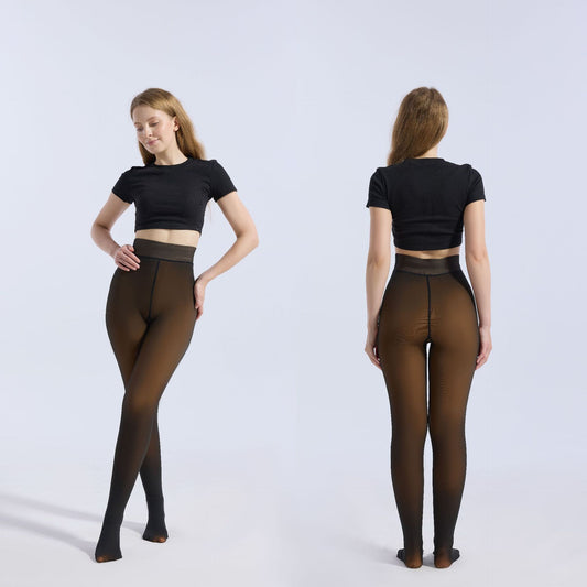 Women's Black Translucent Hip-Lift One-Piece Jumpsuit Pants