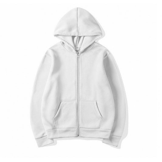 Unisex Hooded Sweatshirt Jacket - Pure Color Loose Fit Sports Wear for Spring and Autumn
