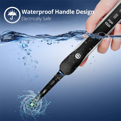 Oral B Elektrische Zahnbürste Pro 4000 3D-Reinigung Tägliche Reinigung Zähne Sichtbarer Andrucksensor 4 Modi Zahnfleischpflege Wasserdicht Wiederaufladbar