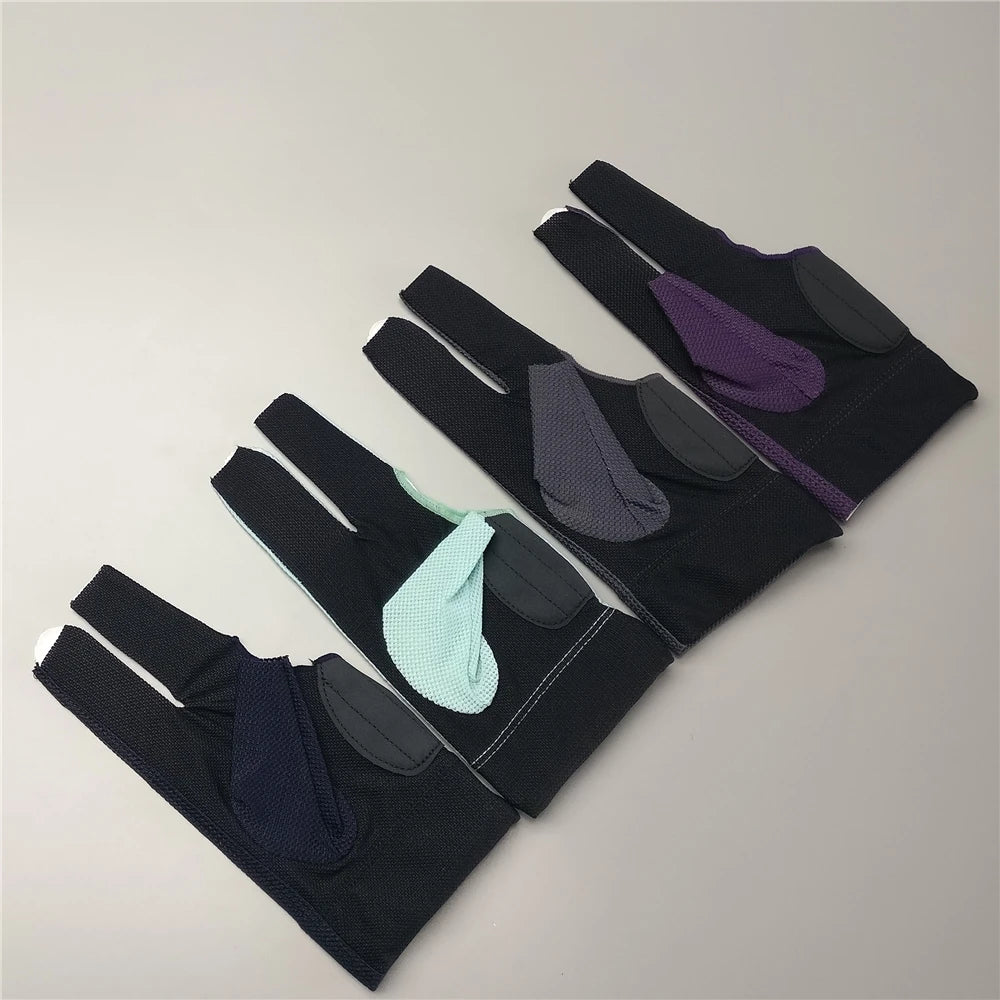 Billiard Glove Left Hand Medium Billking Korea Carom Mesh Glove 3 Fingers Professional Pool Glove Billiard Accessories