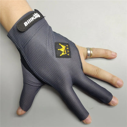 Billiard Glove Left Hand Medium Billking Korea Carom Mesh Glove 3 Fingers Professional Pool Glove Billiard Accessories