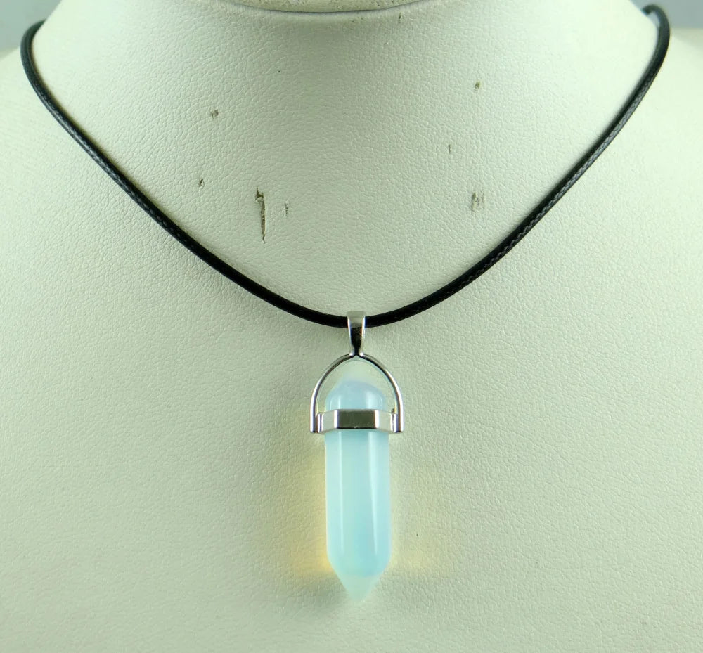 Necklace with a pendant on a mannequin bust