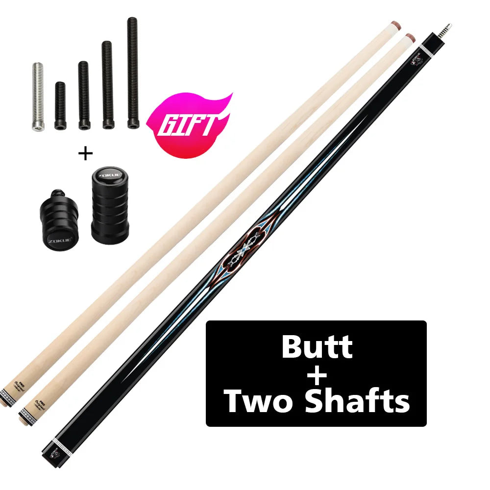 ZOKUE Carom Stick Professional Carom Billiard Cue Korean 3 Cushion Billiard Cue Carom Taper 12mm Tip 142 cm Libre Cue with Case