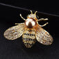 Bekannte Marke Design Insekten Serie Brosche Frauen Zarte Kleine Biene Broschen Kristall Strass Anstecknadel Schmuck Geschenke Für Mädchen