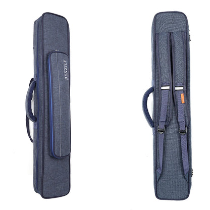 WOLFIGHTER Billardqueue-Koffer 3 Unterteile 4 Oberteile Soft Pool Queue Tasche Billardzubehör Schwarz Blau Grau Farben 2 Gurte China