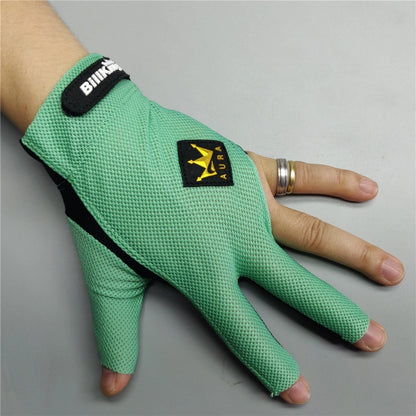 Billiard Glove Left Hand Medium Billking Korea Carom Mesh Glove 3 Fingers Professional Pool Glove Billiard Accessories