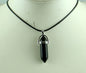 Natural Stone Crystal Hexagonal Pendant — Quartz, Tiger Eye & More