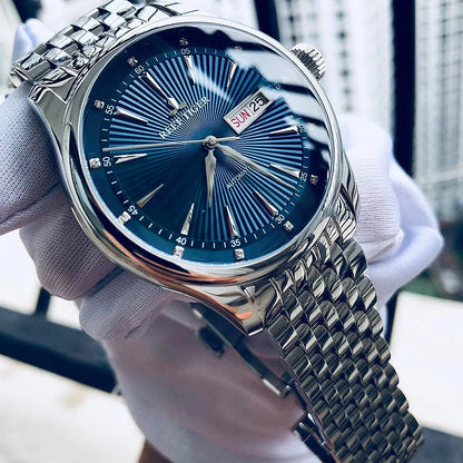 Reef Tiger Luxury Dress Watch – Blue Dial Automatic