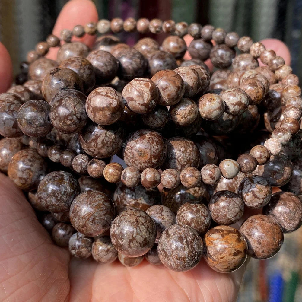 Natural Stone Beads 4 6 8 10mm Tiger Eye Lava Amazonite Turquoises Agates Jaspers Beads For Jewelry Making DIY Bracelet Necklace