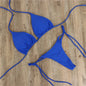 Sexy Damen Bikini 2025 Neu Push-Up BH Bikini Set Badeanzug Für Damen Einfarbig Schwarz Rot Blau Strandmode Damen Brustpolster Bademode