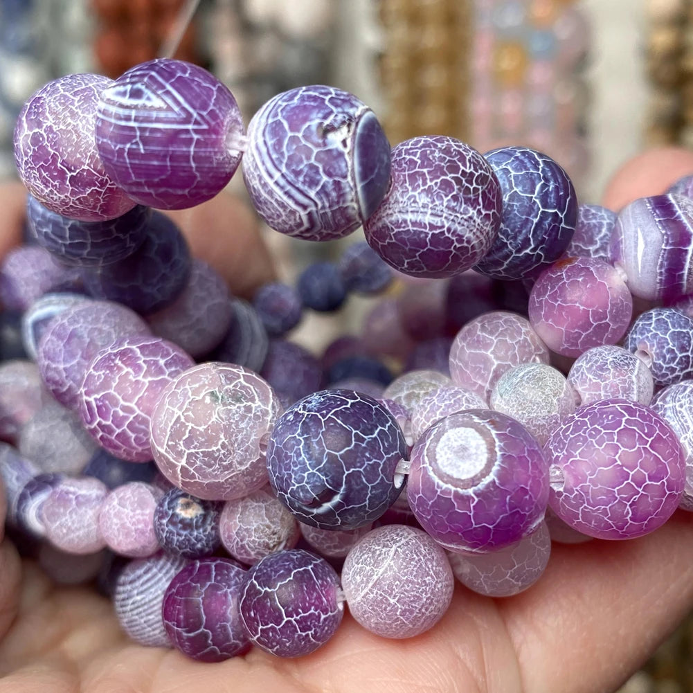 Natural Stone Beads 4 6 8 10mm Tiger Eye Lava Amazonite Turquoises Agates Jaspers Beads For Jewelry Making DIY Bracelet Necklace