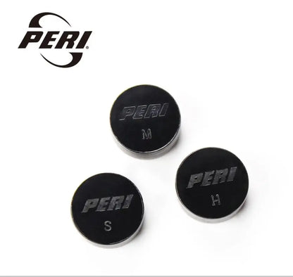 Original PERI Pool Cue Tip Black Ice 14mm 3pcs Professional Tip for Champion Billiards Players Durable Billiard Accessories