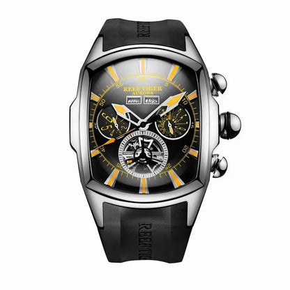 Reef Tiger/RT Top-Marke Luxus-Herrenuhr, großes Zifferblatt, mechanisches Tourbillon, Sportuhr, Relogio Masculino RGA3069