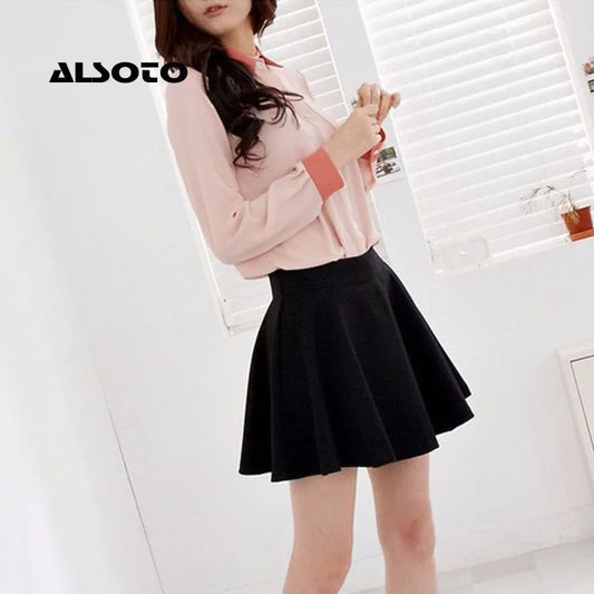 ALSOTO 2024 Winter and Summer Style Brand Women Skirt Elastic Faldas Ladies Midi Skirt Sexy Girl Mini Short Skirts Saia Feminina - Teglex