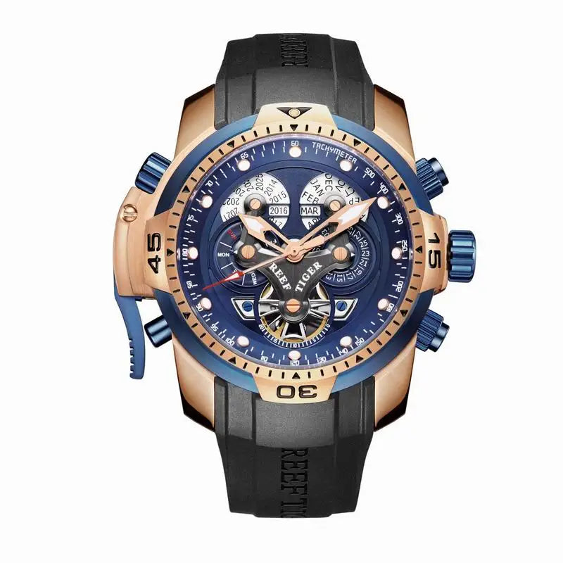 Reef Tiger RGA3503 Perpetual Calendar Mechanical Watch