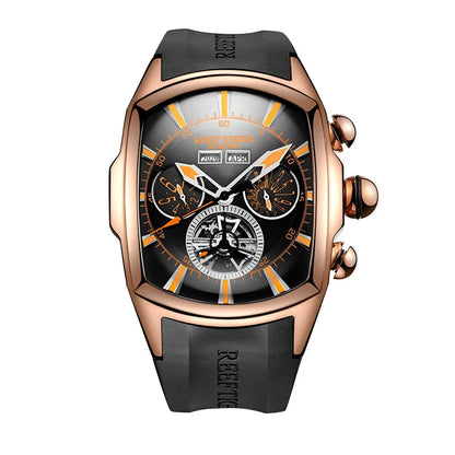 Reef Tiger/RT Top-Marke Luxus-Herrenuhr, großes Zifferblatt, mechanisches Tourbillon, Sportuhr, Relogio Masculino RGA3069
