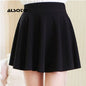 ALSOTO 2024 Winter and Summer Style Brand Women Skirt Elastic Faldas Ladies Midi Skirt Sexy Girl Mini Short Skirts Saia Feminina