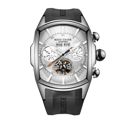 Reef Tiger/RT Top-Marke Luxus-Herrenuhr, großes Zifferblatt, mechanisches Tourbillon, Sportuhr, Relogio Masculino RGA3069