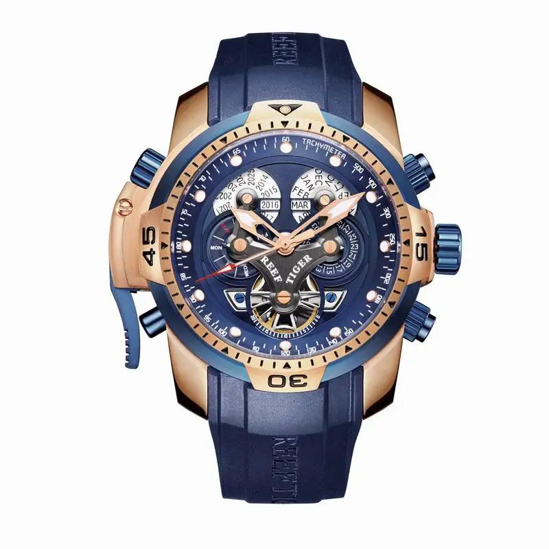 Reef Tiger RGA3503 Perpetual Calendar Mechanical Watch