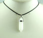 Natural Stone Crystal Hexagonal Pendant — Quartz, Tiger Eye & More
