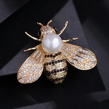 Bekannte Marke Design Insekten Serie Brosche Frauen Zarte Kleine Biene Broschen Kristall Strass Anstecknadel Schmuck Geschenke Für Mädchen