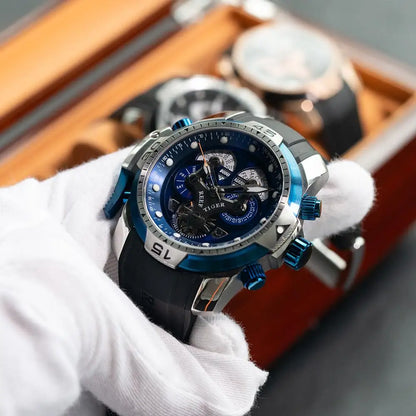 Reef Tiger RGA3503 Perpetual Calendar Mechanical Watch