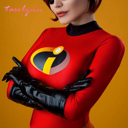 Die Unglaublichen Cosplay Elastigirl Hulk Spider Familienanzug für Erwachsene und Kinder Jumpsuit Bodysuit Halloween Kostüme für Damen