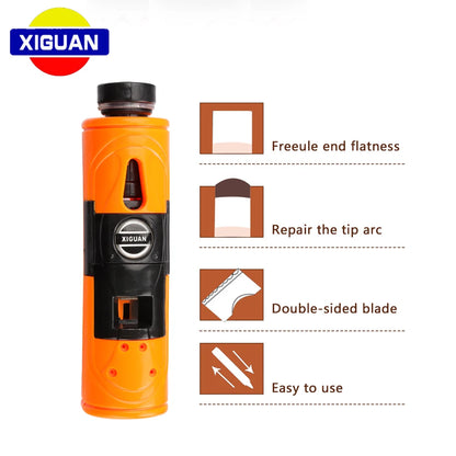 XIGUAN Billiard Repair Kit Multi-functional Tip Repair Tool Pool Snooker Cue (Trimmer+Side Cutting+Ferrule Cutting) 11-14mm Tip