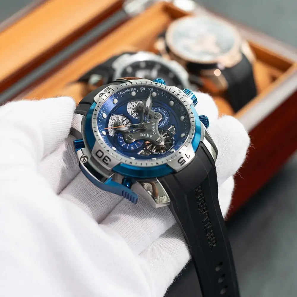Reef Tiger RGA3503 Perpetual Calendar Mechanical Watch