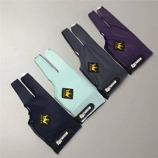 Billiard Glove Left Hand Medium Billking Korea Carom Mesh Glove 3 Fingers Professional Pool Glove Billiard Accessories