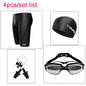 Men's Swim Shorts & Goggles Set – Waterproof Trunks