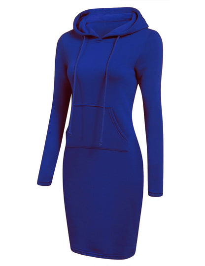 Damenkleid Herbst Damen Hoodiekleider Hoodies Damen Sweatshirts Damen Hoodiekleid Oberteile Damenbekleidung