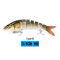 VTAVTA 10/14cm Sinking Wobblers Fishing Lures Jointed Crankbait Swimbait 8 Segment Hard Artificial Bait For Fishing Tackle Lure